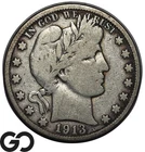 1913-S Barber Half Dollar