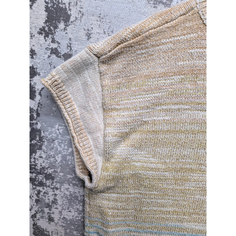 Suéter Top Tejido Daily Practice Anthropologie Ombre Para Mujer Talla L Beige Corto Usado en Excelente Condición Foto 4 de 4