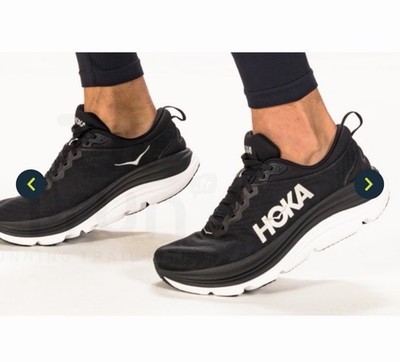 Hoka One One Gaviota 5 Men's Size 9.5 D Athletic Black Running Shoes