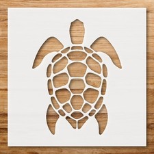 Turtle Shell Lim Silhouette Home Decor Reusable Plastic Stencil - StencilAir