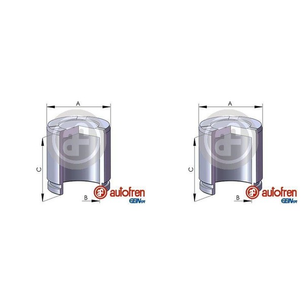 2X Autofren 44Mm Kolben Bremssattel Vorne Passend FüR Mercedes GLK-KLASSE-image