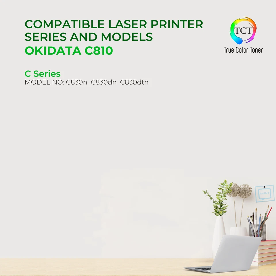 TCT 44059110 For Okidata C810 C830 Magenta Prem Compatible Toner Cartridge - Image 2 of 4
