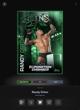 VIDEOGAME Topps WWE Slam 26 - NO ESCAPE Green - RANDY ORTON