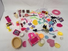 Vintage Barbie Doll Accessories Large 92 Piece Lot 1990s Kitchen Household