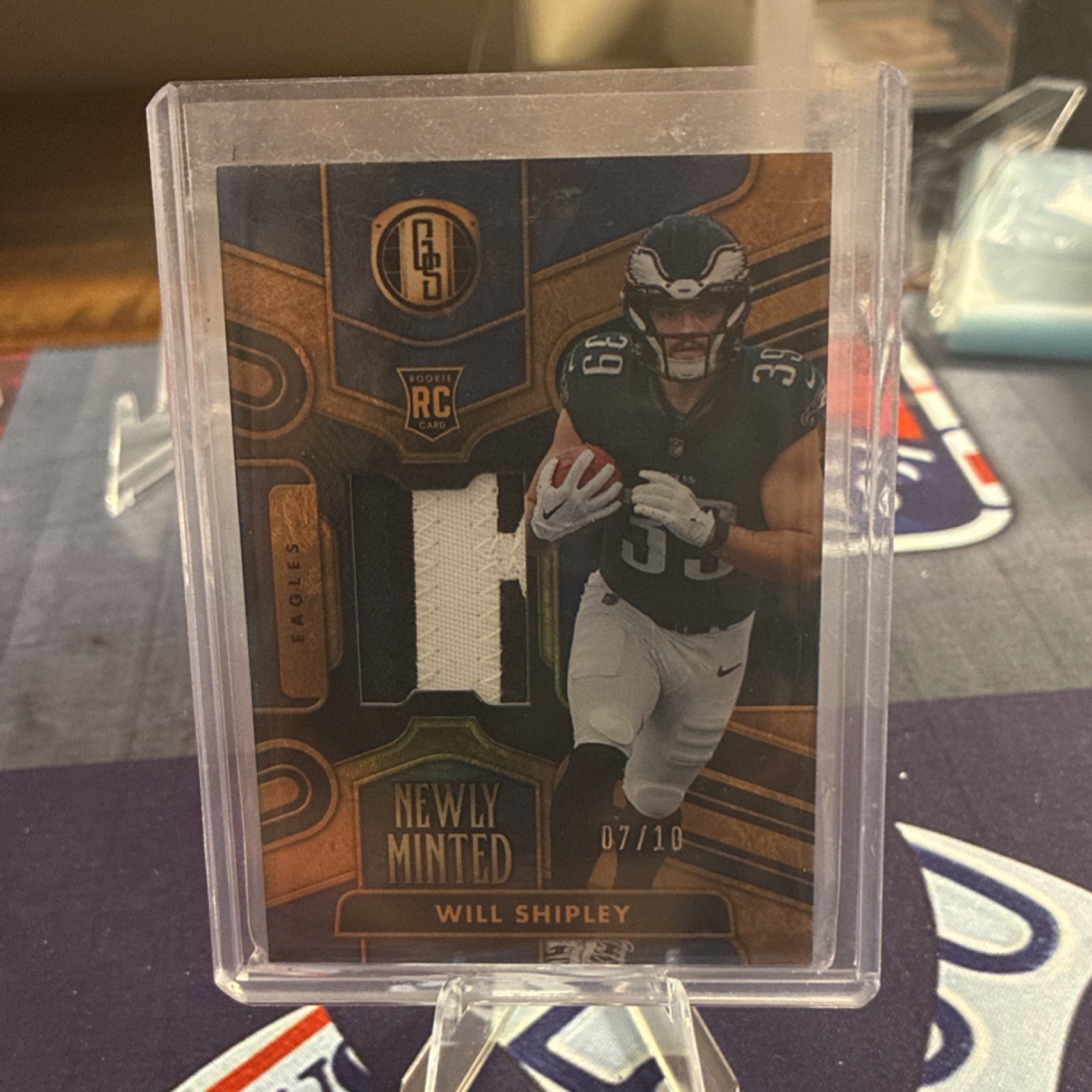 Will Shipley Panini Gold Standard Newly Minted Memorabilia #NMMXWY Sapphire