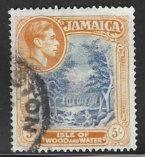 Jamacia 1938 George VI and Local Scene Stamp