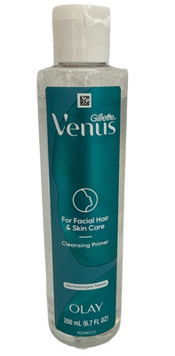 Gillette Venus for Facial Hair & Skin Care Cleansing Primer 6.7 oz / 200 mL OLAY