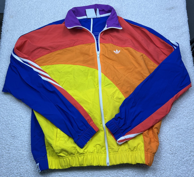 Adidas Originals Pride Off Centre Rainbow Jacket Multi Color S | eBay