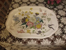 SPODE 15.5 INCH FLORAL PLATTER