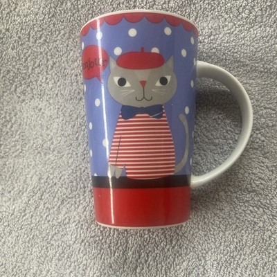 MAXWELL WILLIAMS BOULEVARD DES PARISIENS TASSE Katze ''Bonjour''