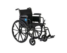 K3 Guardian 20" Wide Wheelchair w/ Desk-Length Arms  Swing-Away Footrests