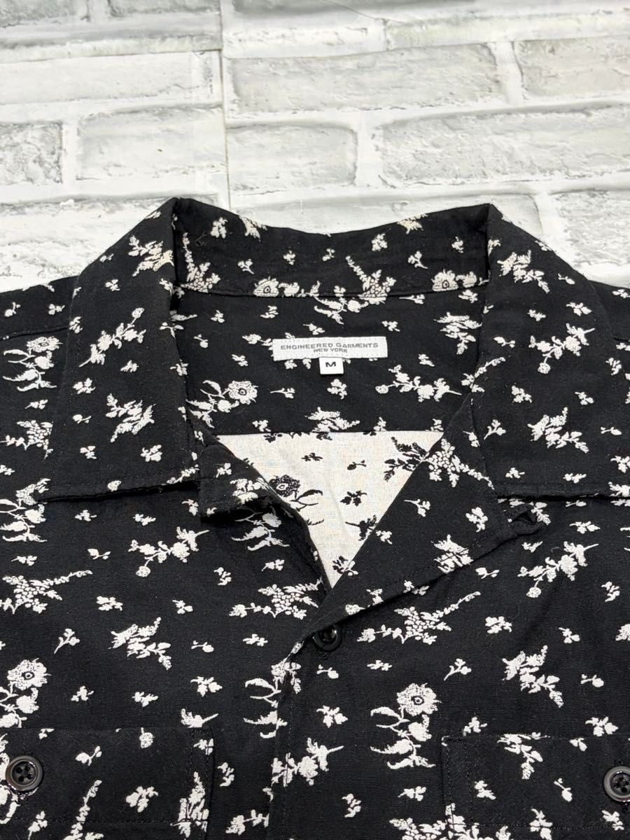 Engineered Garments Allover Pattern Open Collar S… - image 7