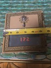 AMERICAN 1963 US POST OFFICE BOX DOOR 6 1/4" x 5 1/2" GRECIAN BORDER — photo 4