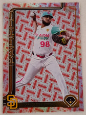 2025 Topps Series 2 Randy Vasquez #456 Hot Dog Parallel  #'D 90/99 Padres