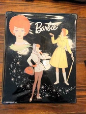 1963 Vintage Barbie Doll Double-Size Black Mattel Doll Case Trunk