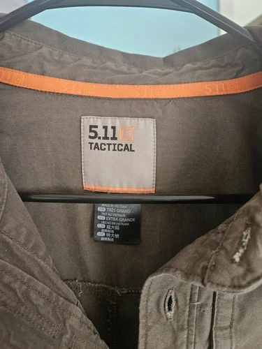 5.11 Tactical Frontier Shirt Jacket Men's XL Green Button Pockets 72497 image 4