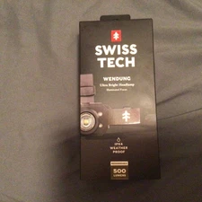 Swiss Tech Rechargeable 500 Lumens LED Headlamp, IPX4 Weatherproof