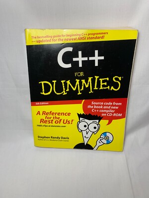 C++ for Dummies by Stephen Randy Davis 5th Edition 9780764507465| eBay