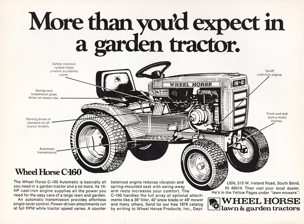 Wheel horse cheap garden tractor