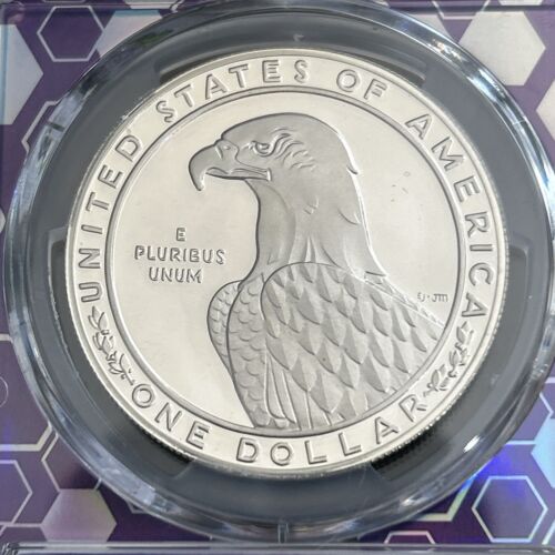 1983-S Olympic $1 Silver Proof US Commemorative PCGS PR69DCAM - Picture 4 of 4
