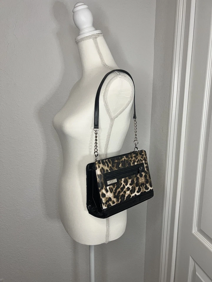 NEW Miche Petite Handbag Tess Shell ONLY Purse Faux Leather Leopard Animal Print - Image 4 of 4