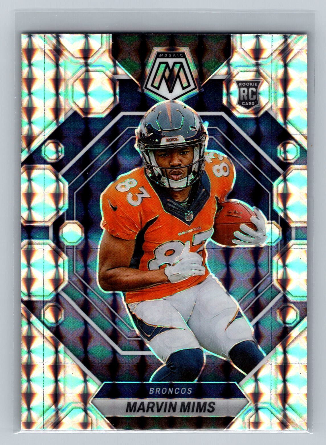 2023 Panini Mosaic Marvin Mims Silver #346 Denver Broncos