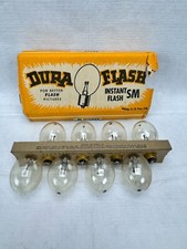 Vintage Package of 8 Dura Flash Instant Flash SM Midget Bulbs Camera Photo Bulb