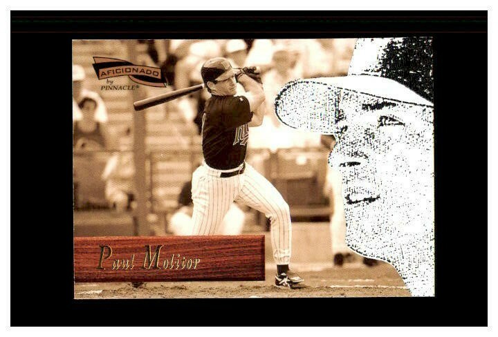 1996 Pinnacle Aficionado Paul Molitor #48 MINNESOTA TWINS