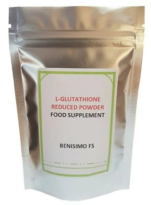 BENISIMO FS Glutathion reduziertes Pulver, L-Glutathion - 25, 50, 100, 200 g - UK-Verkäufer