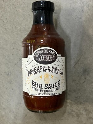 BROWNWOOD FARMS PINEAPPLE MANGO CHIPOTLE BBQ SAUECE GLUTEN FREE 20 Oz