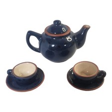 VTG 6 pc Mini Teddy Bear Tea Set Boyd  s Collection Ltd. 20th Anniversary 1979-99