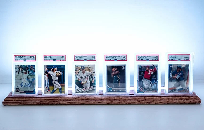 DISPLAY LED MULTICOLORE PER PSA BGS SGC Card POKEMON BASKET - Foto 5