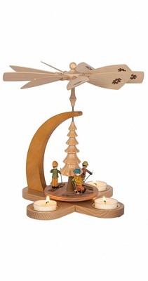 German christmas pyramid forest, height 27 cm / 11 inch, colorful.. RG 15870 NEW
