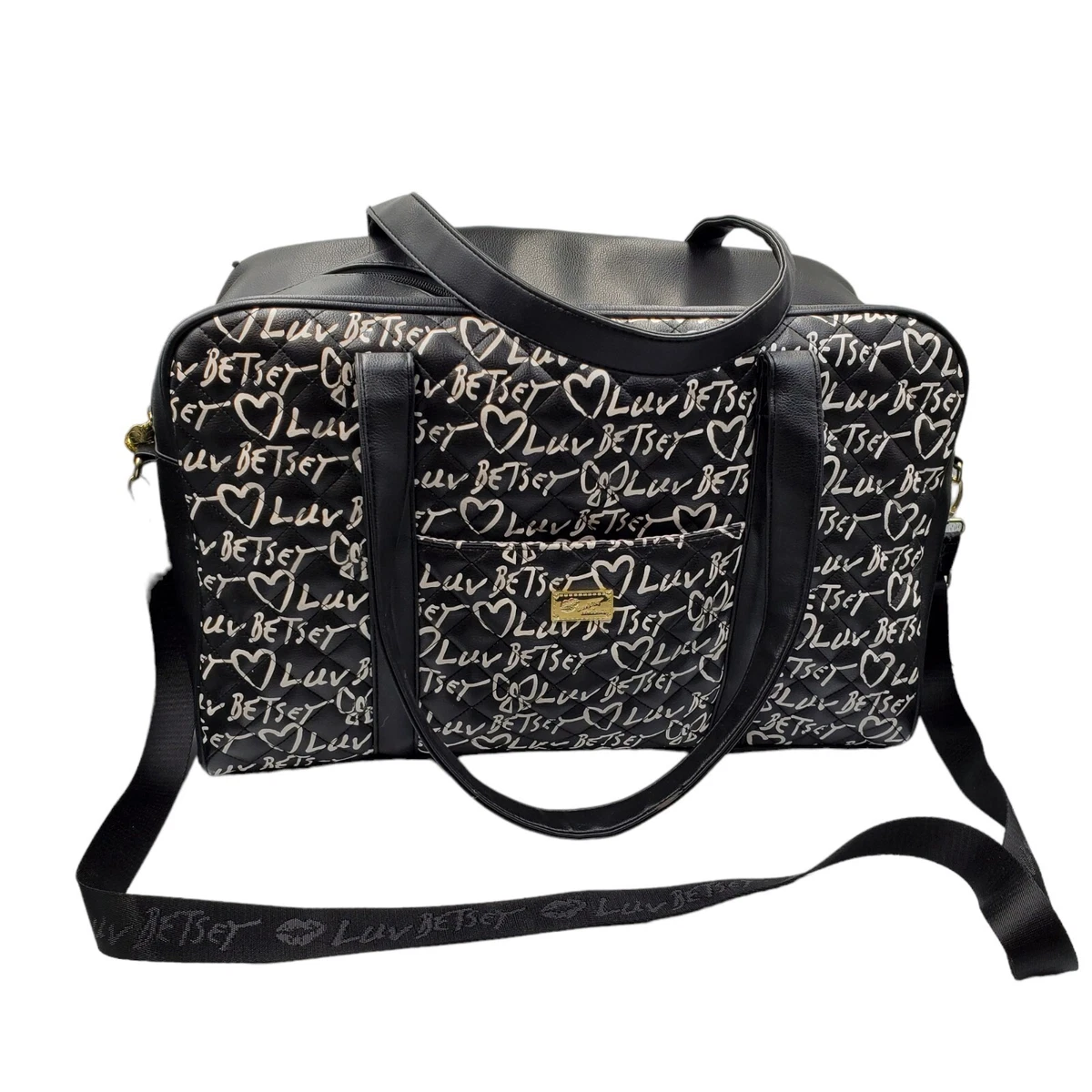 Betsey johnson deals weekender bag measurements