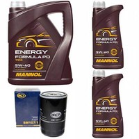 MotoröL Set Mannol Energy Formula PD 5W-40 7 Liter + ÖLfilter FüR Jeep Cherokee