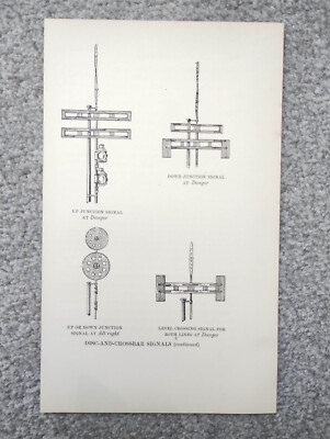 Scheiben- und Querbalkensignale der Großen Westernbahn - Antikdruck - 1927