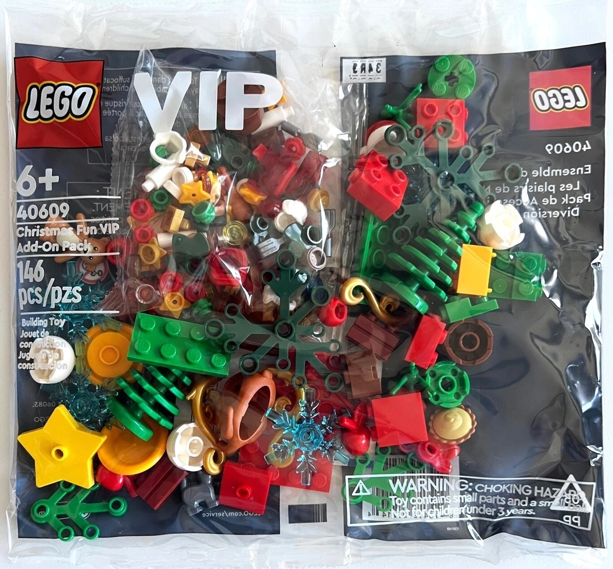 LEGO CHRISTMAS FUN VIP ADD ON PACK 40609 POLYBAG FACTORY SEALED