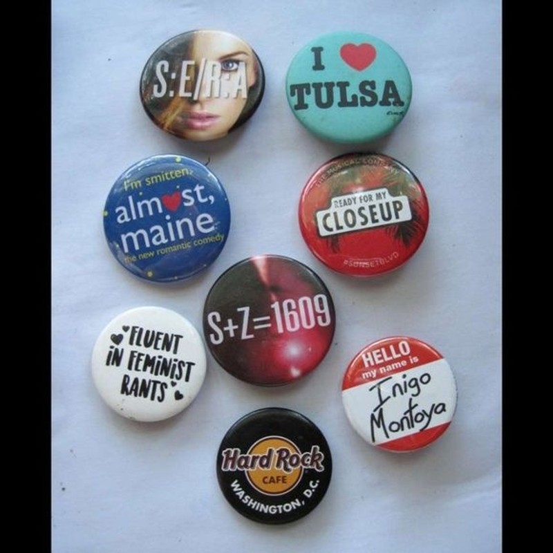 S:E/R:A Almost Maine Tulsa S+Z=1609 Feminist Pins Inigo Montoya