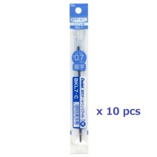 PENTEL BKL7 Refill 0.7mm Blue ink For BK127 Ballpoint Pen 10 pcs SET