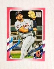 Isaac Paredes 2021 Topps RC #65 Rookie MOTHER'S DAY PINK 10/50 Cubs Tigers z1