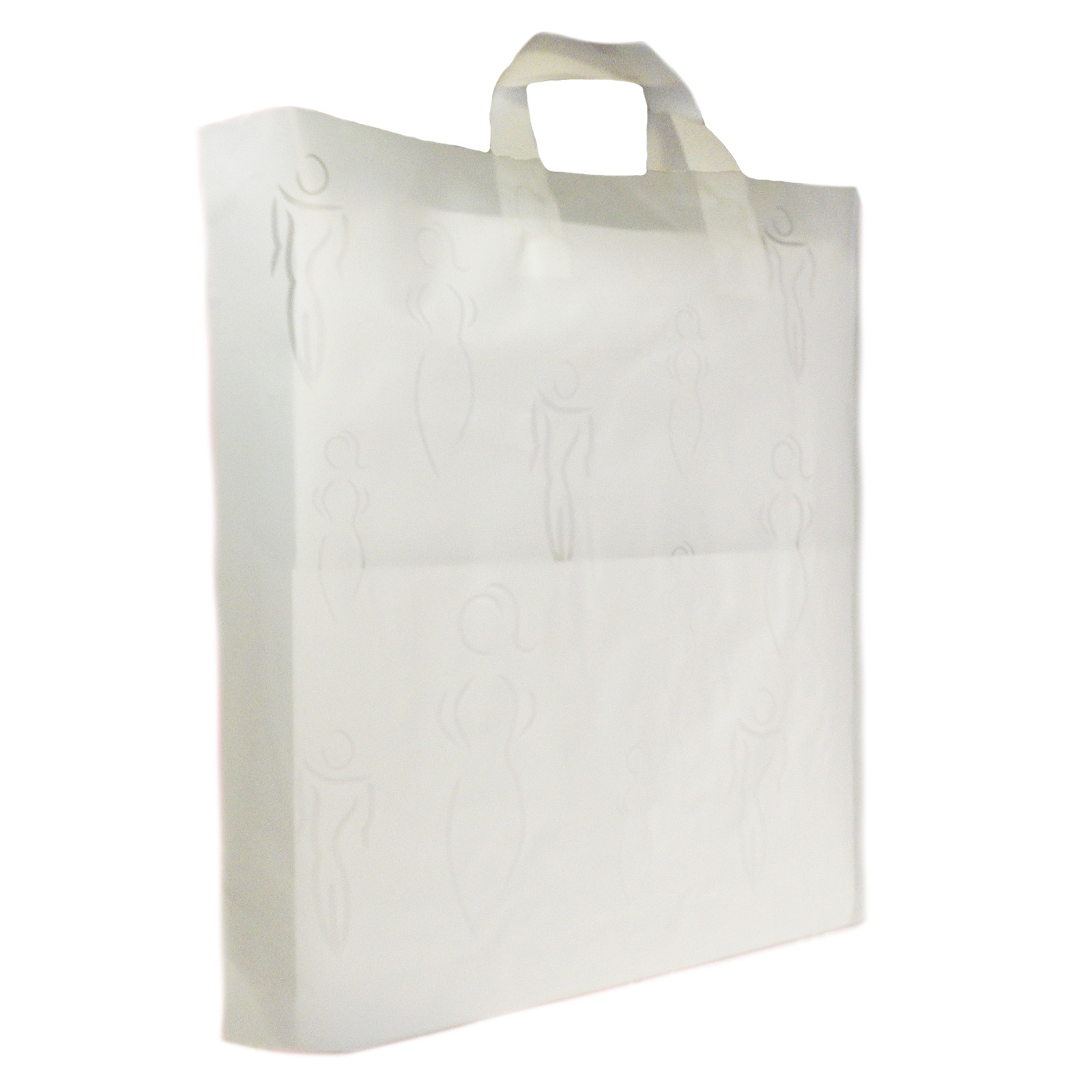 50x NEW WHITE PLASTIC WHITE CARRIER BAGS HEAVY DUTY SILHOUETTE SEE THROUGH BAGS eBay