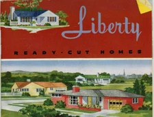 1950s MCM Liberty Ready Cut Homes Brochure Booklet