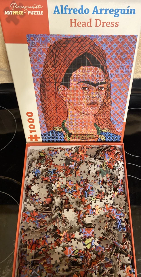 Pomegranate Art Piece 1000 Puzzle Alfredo Arreguin Head Dress Art Rare Indian ++ - Image 2 of 3