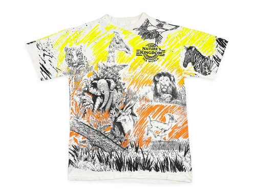Vintage Nature Shirt 90s All Over Print 