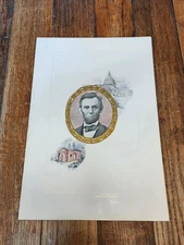 Lincoln's Birthday Dinner Menu 1958