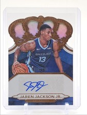 JAREN JACKSON JR. 2018-19 CROWN ROYALE ROOKIE DIE CUT RC AUTO /149 Q6134