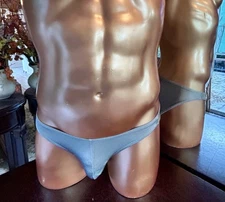 XS Slate Gray Cancer Bikini Brief made in the USA MaryAngel Boutique