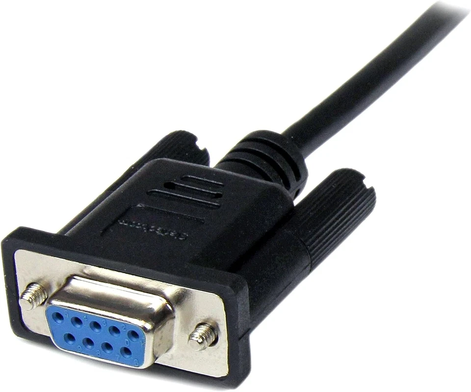 StarTech.com 1 m Black DB9 RS232 Serial Null Modem Cable F/M, DB9 Male to Female - Image 3 of 4