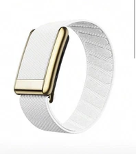 Whoop 5.0/MG Replacement Band - White Band - Gold Clasp
