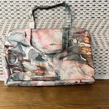 Travel Makeup Bag–Hanging Toiletry Organizer Storage Case for Women Floral